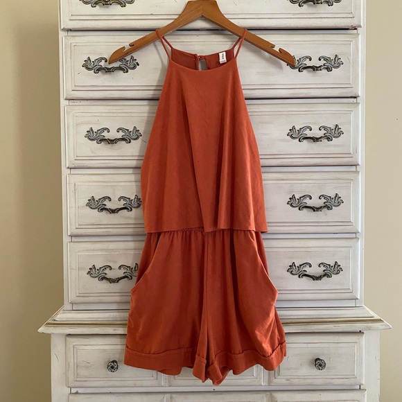 Vici Rusty Pocketed Romper - Picture 1 of 4